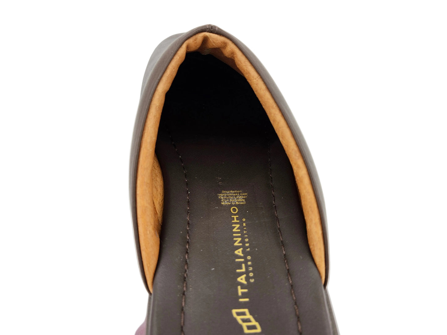 2 - Premium Genuine Leather Mens Slippers - Coffee - Made in Brazil - Italianinho